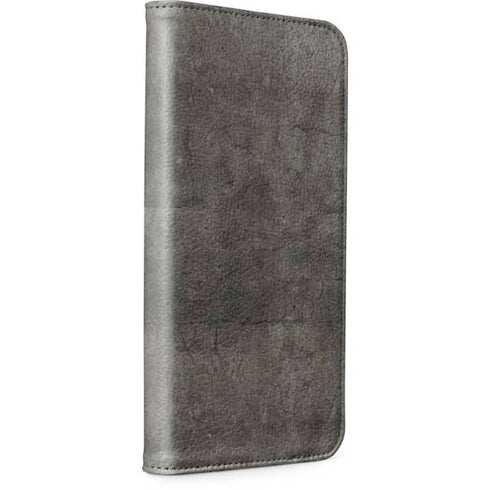 Dark Iron Grey Concrete iPhone 15 Pro Folio Case